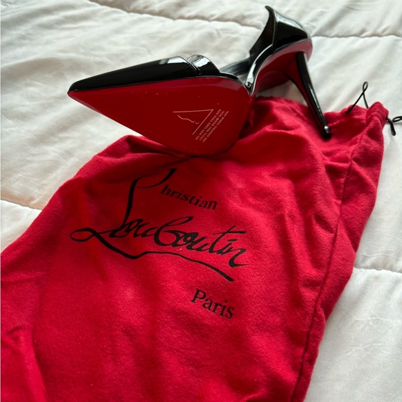 Christian Louboutin 100mm Astrid Patent Leather Pumps - Picture 3 of 3